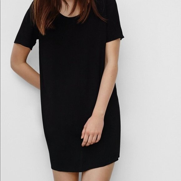 Artizia Wilfred Free Green Teigen Tee Shirt Shift Dress Size Large - Picture 11 of 11